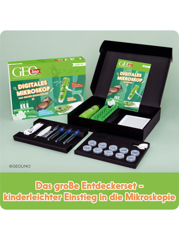 FRANZIS GEOLINO 67184 Digitales Mikroskop für drinnen und draußen + Begleitbuch 8+