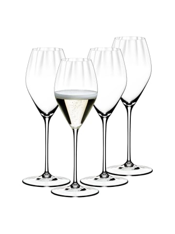 RIEDEL Glas 4er Set Champagnergläser Performance in Transparent 375 ml in transparent