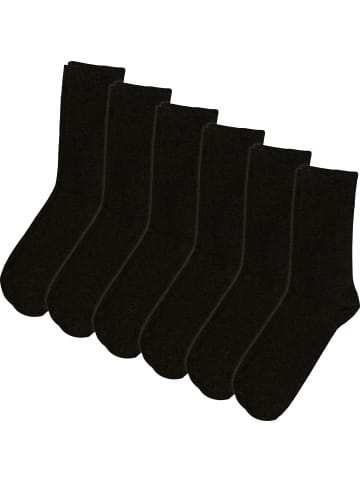 Erwin Müller Socken 6 Paar in schwarz