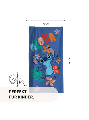 MTOnlinehandel Badetuch / Strandtuch "Stitch, Lilo & Stitch" in Blau
