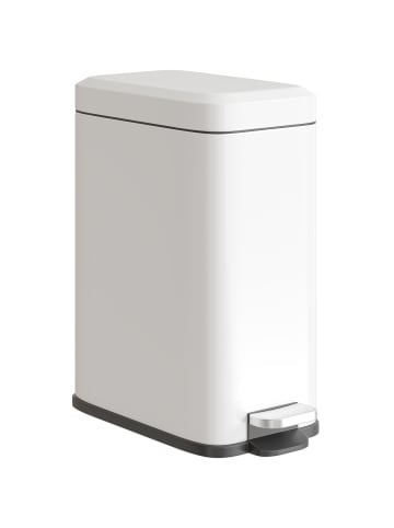 HOMCOM Mülleimer-29,2L x 14B x 32H cm-Weiß