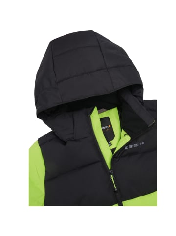 Icepeak Louin Winterjacke mit Kapuze und Schneefang in Neongrün