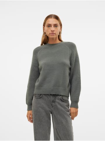 Vero Moda Strickpullover in Balsam Green