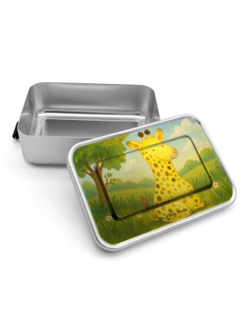 Mr. & Mrs. Panda Brotdose Giraffe Zufrieden Design ohne Spruch in Weiß