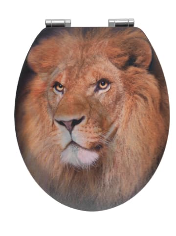 Wenko WC-Sitz Lion mit 3D-Effekt, WC-Sitz Mod. Lion mit 3D-Effekt in Mehrfarbig
