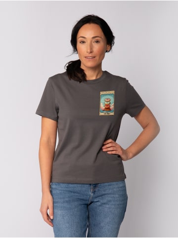 wat? Apparel T-Shirt Tarot The Donut in Grau