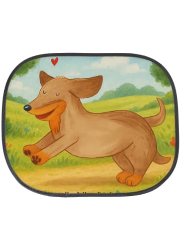 Mr. & Mrs. Panda Hitzeschutz Auto Hund Dackel Design ohne Spruch in Weiß