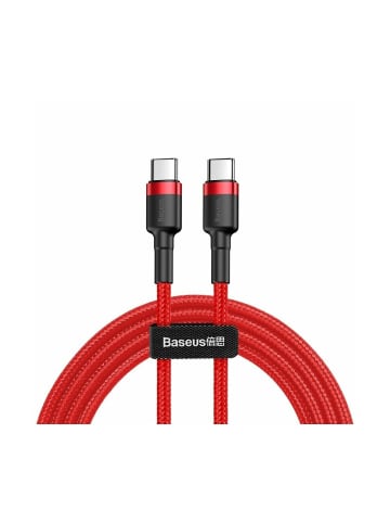 Wisam® Baseus Schnell-Ladekabel USB-C PD 2.0 QC 3.0 60W 1m rot