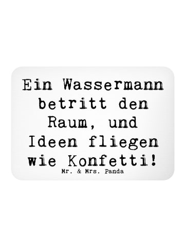 Mr. & Mrs. Panda Magnet Spruch Wassermann Ideenflug mit Spruch in Weiß