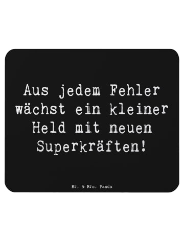 Mr. & Mrs. Panda Mouse Pad Spruch Fehler machen lernen mit Spruch in Schwarz