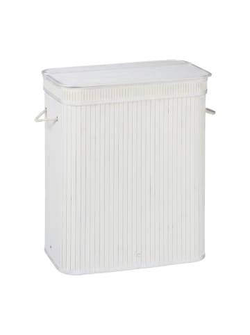 relaxdays 3 x Wäschekorb in Weiß - (B)55 x (H)63 x (T)35 cm