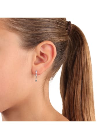 Prinzessin Lillifee Creolen Silber 925, rhodiniert in Blau