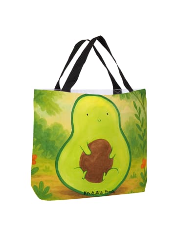 Mr. & Mrs. Panda Shopper Avocado Kern Design ohne Spruch in Weiß