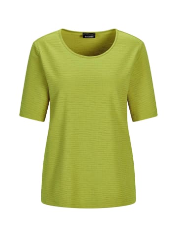 GOLDNER Kurzgröße:  Sommerliches Halbarm Jersey-Shirt in hellgrün