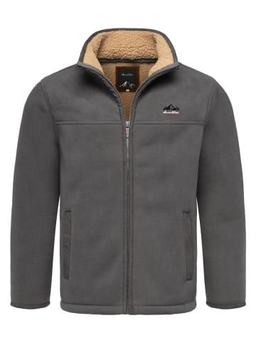Amaci&Sons Fleecejacke OCONTO in Dunkelgrau