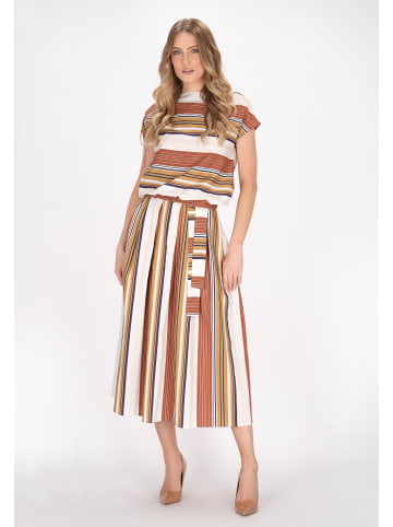 DreiMaster Damen Rock in Braun Mehrfarbig