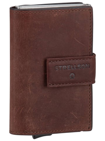 Strellson Geldbörse Brick Lane C Four E-Cage sv8 in Dark Brown