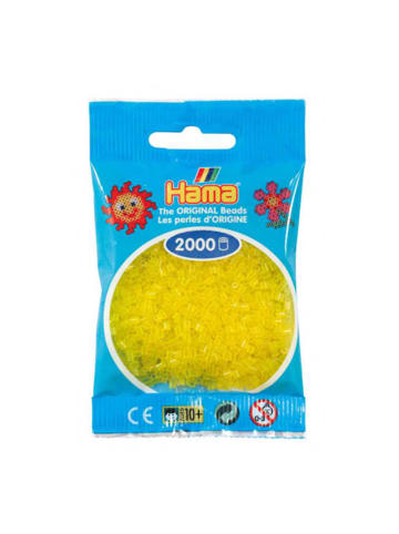 Hama Beutel mit 2000 Mini-Bügelperlen transparent gelb - ab 10 Jahren