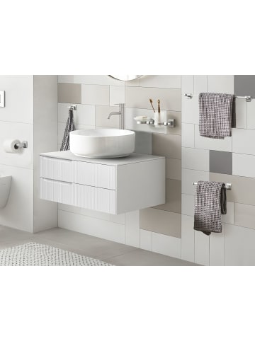 Beliani 6-tlg Badaccessoires Set TALARA in Silber