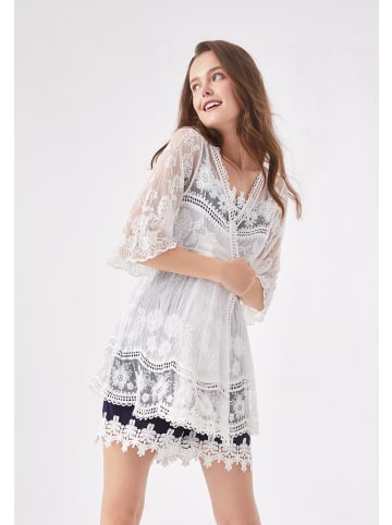 Aiki Keylook Kaftan Kurtina in White