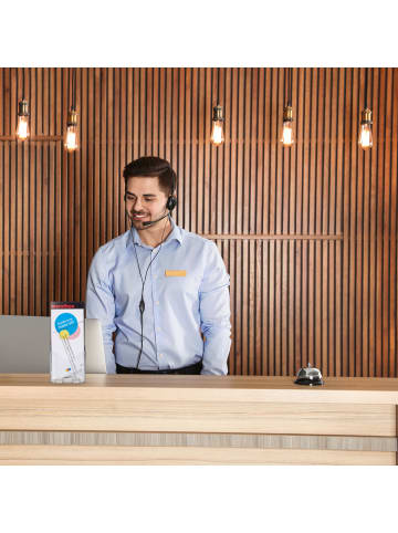 relaxdays 10x Prospekthalter in Transparent - DIN Lang