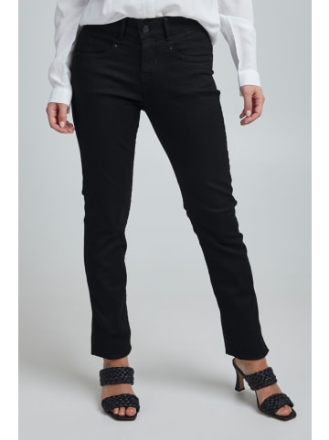 Fransa Straight-Jeans in schwarz