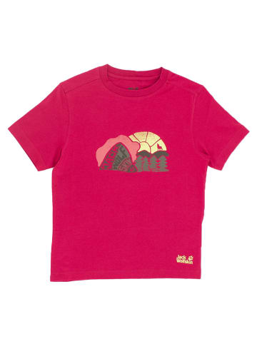 Jack Wolfskin Shirt Sunset Oc Tee in Rosa