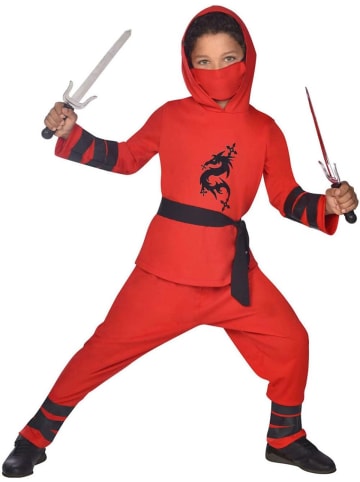 amscan Ninja Krieger Kostüm für Kinder 6-8 Jahre Fasching Karneval