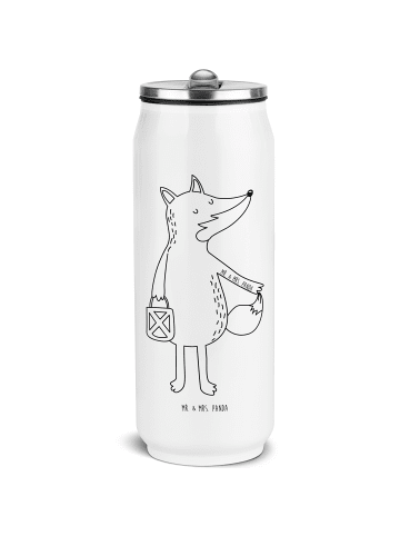 Mr. & Mrs. Panda Trinkflasche Fuchs Laterne ohne Spruch in Weiß