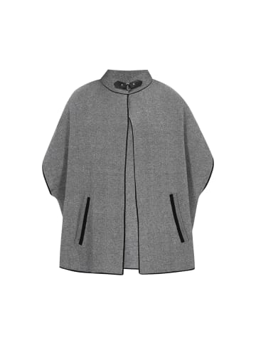 DreiMaster Women Poncho in black melange