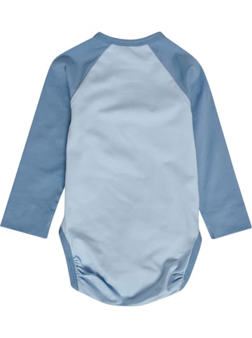 Hummel Druckknopf Strampler Raglanärmel Hmlmini Kinder in FADED DENIM