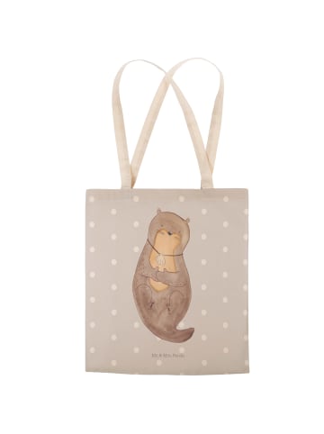 Mr. & Mrs. Panda Tasche Otter Muschel ohne Spruch in Grau Pastell