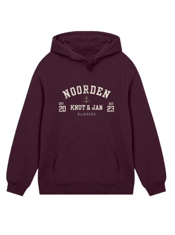 F4NT4STIC Hoodie Knut & Jan Hamburg Noorden Collegiate in maroon