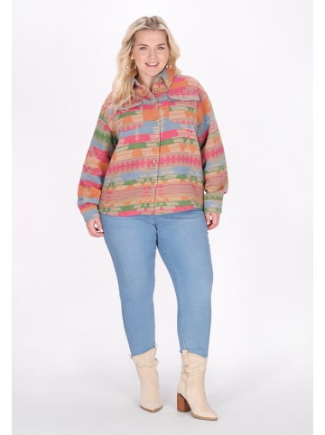 IZIA Women Plus Size Jacket in pink