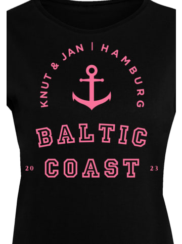 F4NT4STIC Extended Shoulder T-Shirt PLUS SIZE  Baltic Coast in schwarz