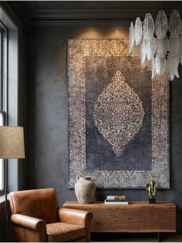 KADIMA DESIGN Teppich Flachgewebe Waschbar Barock PIZOL Strapazierfähig OEKO-TEX