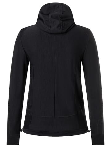 super.natural Merino Hoodie W ADVENTURE HOODED in schwarz