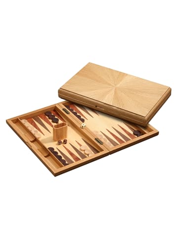 Philos 1126 - Backgammon Milos, Eiche, gross - Ab 6 Jahren