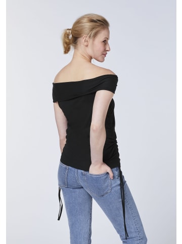 Detto Fatto Yoga-Top mit vielen Styling-Optionen in Schwarz