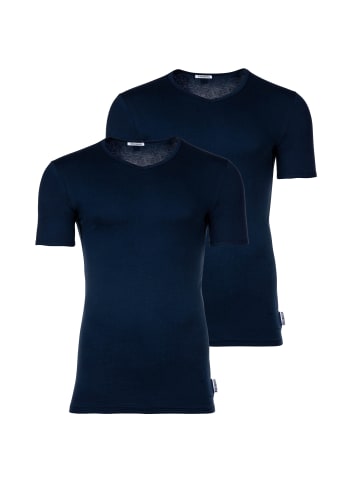 Bikkembergs T-Shirt 2er Pack in Marine