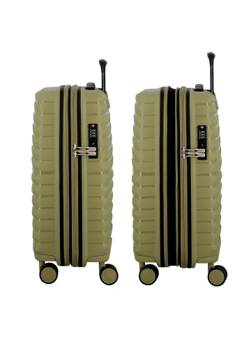 Jump Xwave 4 Rollen Kabinentrolley 55 cm mit Dehnfalte in olive
