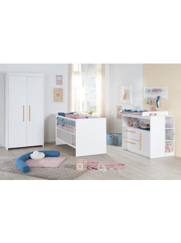 roba Set Lilo - Gitterbett 70 x 140 cm + Wickelkommode & Kinderkleiderschrank