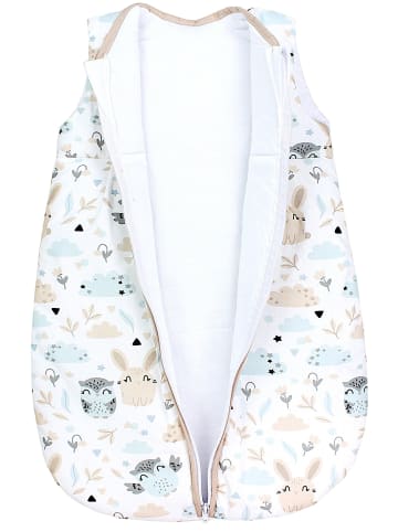 TupTam Baby Ganzjahres Schlafsack Ärmellos Wattiert in beige/grau