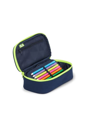 Satch Schlamperbox Toxic Yellow in blau/gelb