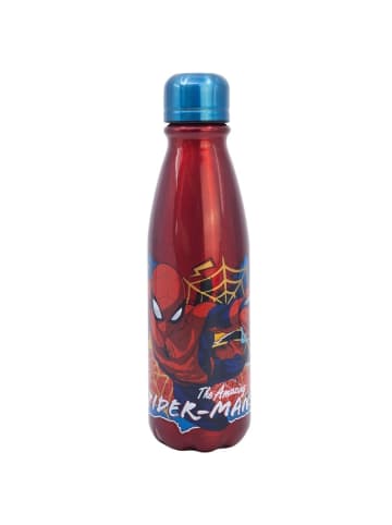 MARVEL Spider-Man Trinkflasche Aluminium, 600ml, mit Sicherheitsverschluss