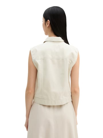 Marc O'Polo Weste relaxed in Grey Silk