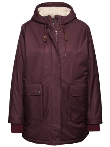 Ulla Popken Parka in dunkel weinrot