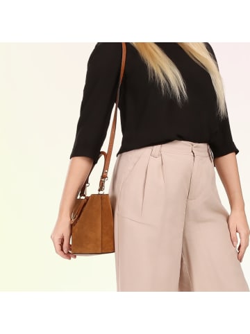 Toscanto Leder Handtasche Toscanto Tasche tan, hellbraun ca. 23cm