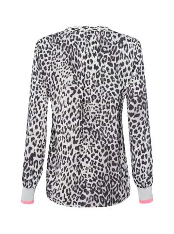 EMILY VAN DEN BERGH  Tunikabluse in schwarz hellgrau - 0002