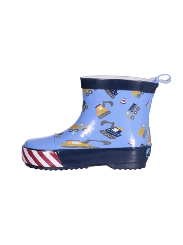 Playshoes Gummistiefel Halbschaft Baustelle in Bleu